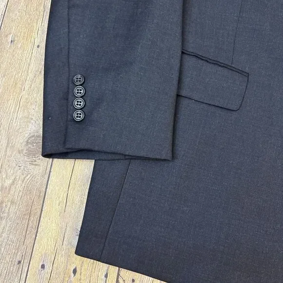 Hart Schaffner Marx Suit Charcoal Gray 46R 38W 30I - Picture 3 of 14